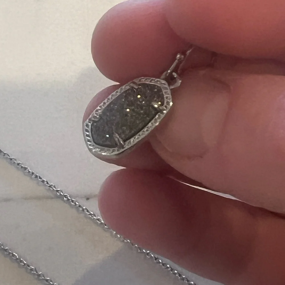 Kendra Scott Silver & Drusy set - Picture 5 of 6